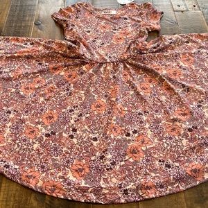 Dot Dot Smile size 3/4 or 5/6 girls floral Cap sleeve twirl dress New